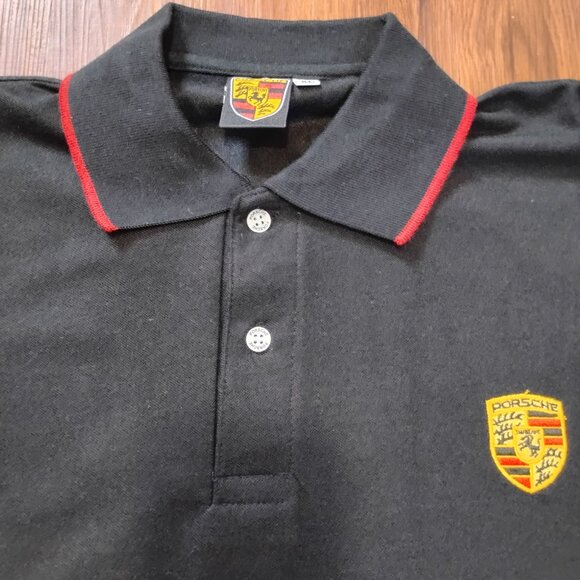 Deadstock Porsche Polo Shirt Back Hit - Picture 2 of 7